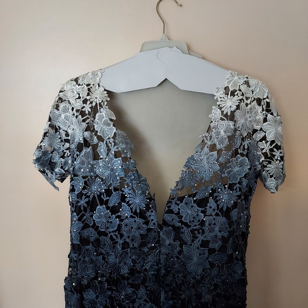 Montage by Mon Cheri Lace Ombre Gown Formal Evening Dress Mother of the Bride - Picture 6 of 15